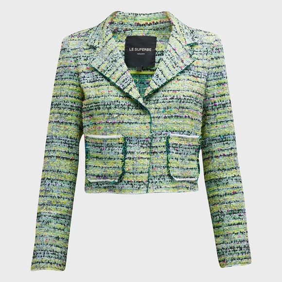 Beach Cropped Tweed Jacket | Le Superbe - Picture 1 of 6
